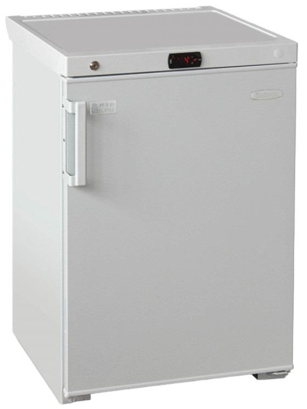 Холодильник фарм Бирюса Б-150K-G мет дверь полки стекл.-4 шт (150л)