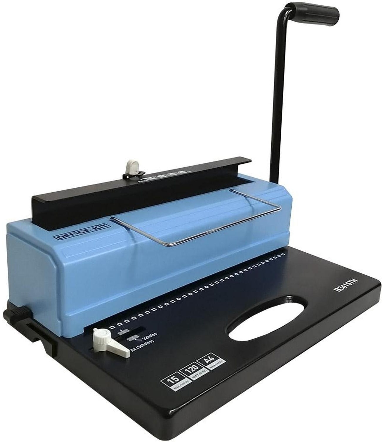 Брошюровщик Office Kit B3415TH А4, 15л./120л., метал. пружина