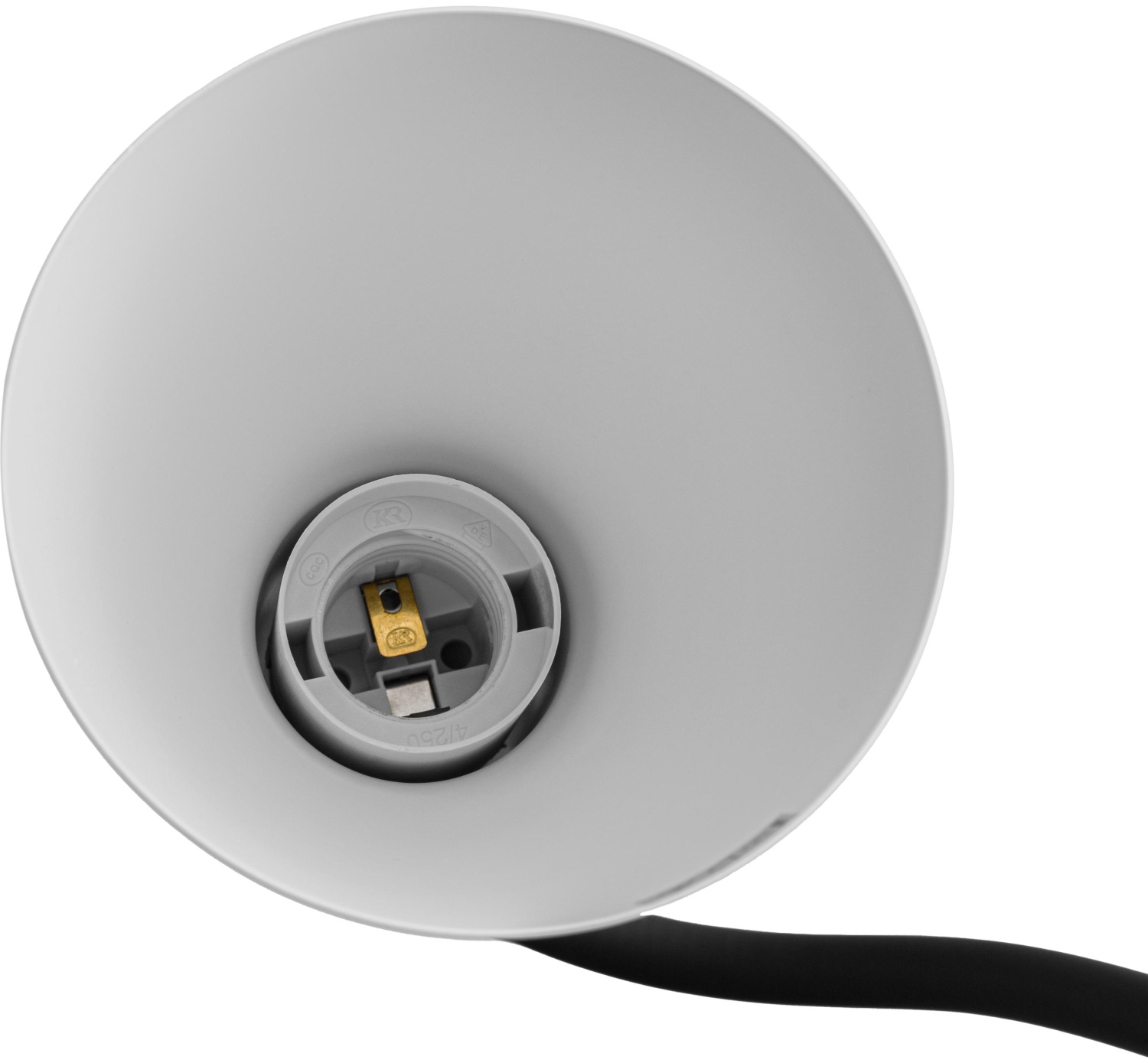 Светильник KD-438 C01 бел. струбцина, Е27, 40 Вт, металл