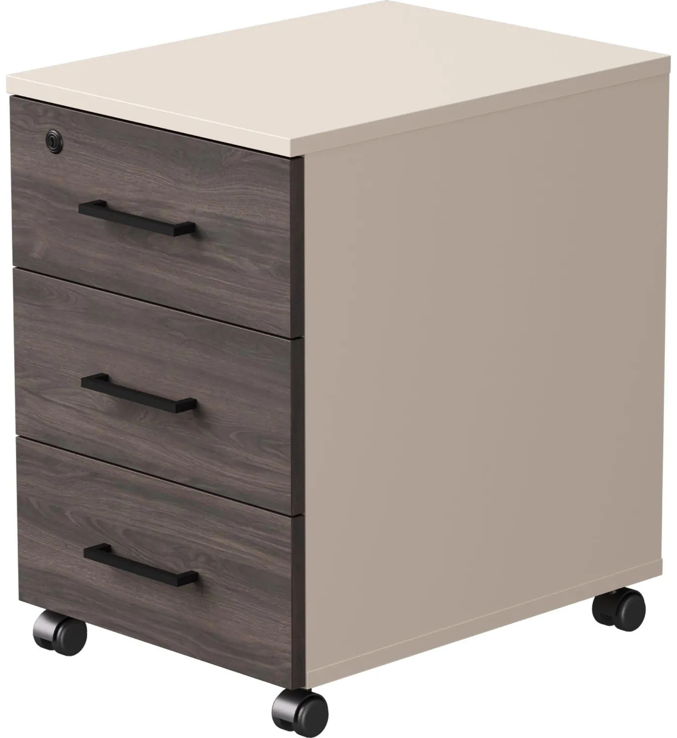 Тумба мобильная EVO 254T001GU/GU/DK 406х540х608 Кашемир/Кашемир/Дуб Пасад