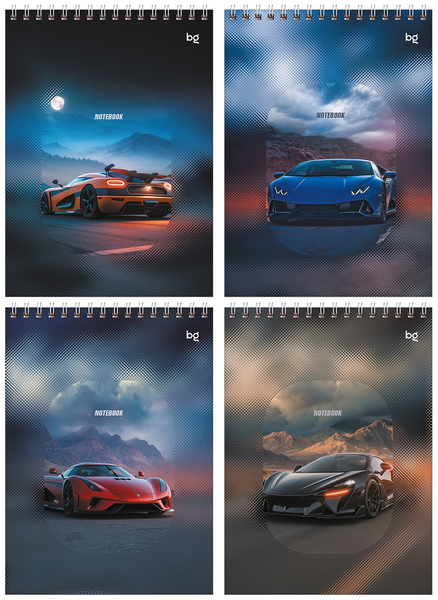 Блокнот А5 60л. на гребне BG 