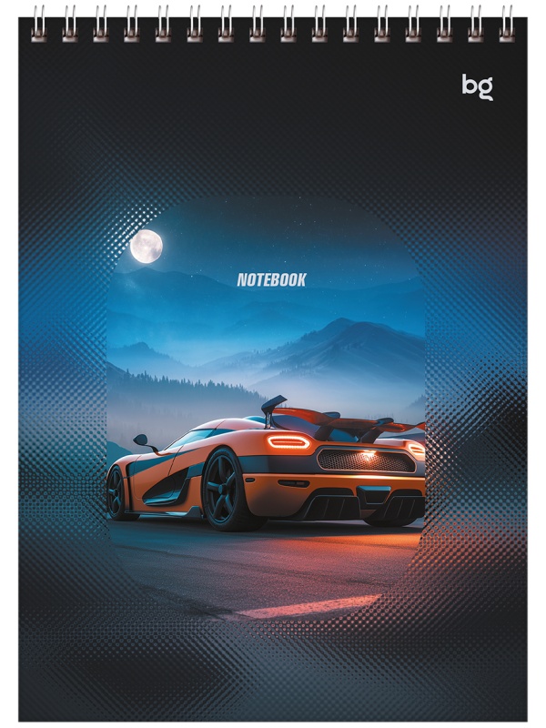 Блокнот А5 60л. на гребне BG 