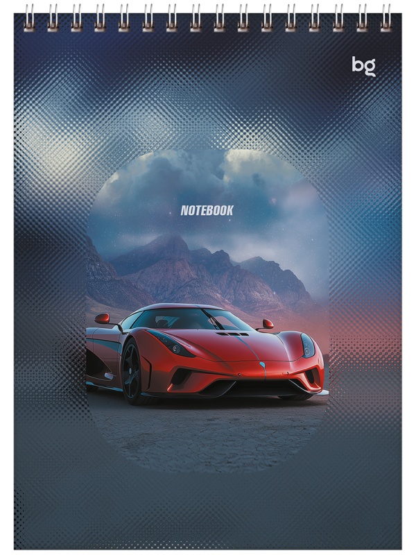 Блокнот А5 60л. на гребне BG 