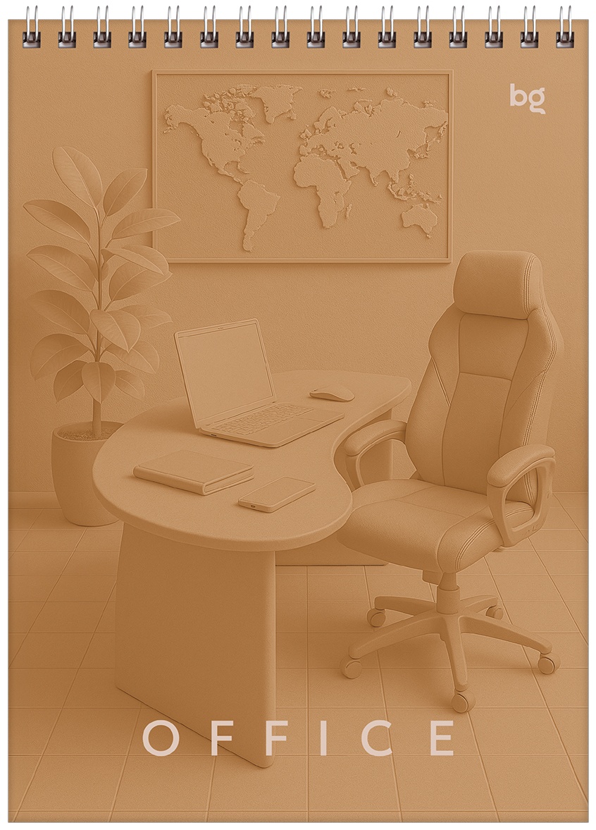 Блокнот А5 60л. на гребне BG 