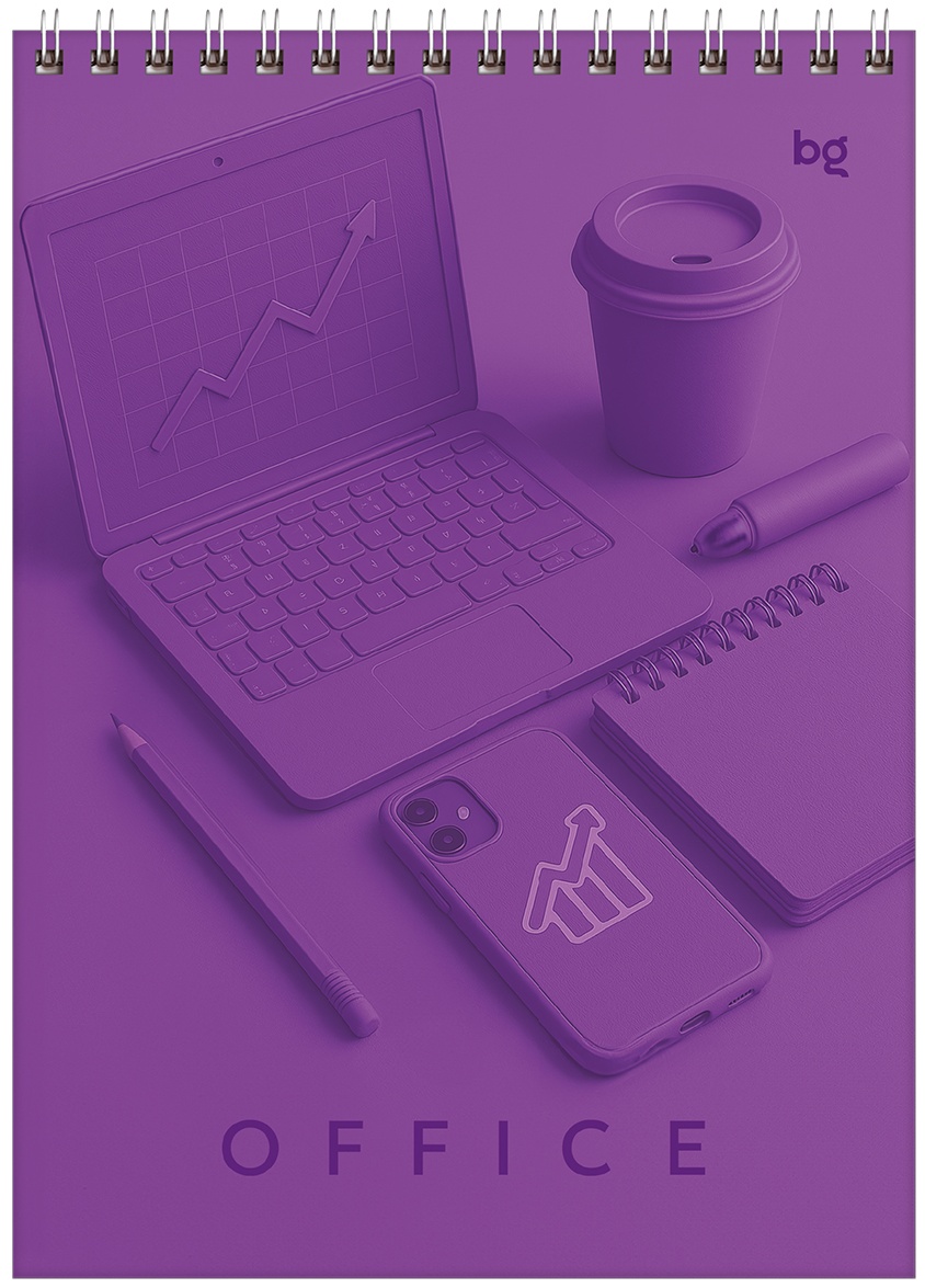 Блокнот А5 60л. на гребне BG 