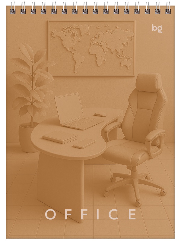 Блокнот А5 60л. на гребне BG 