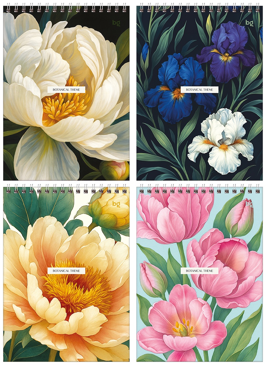 Блокнот А5 60л. на гребне BG 