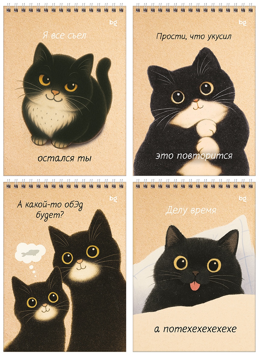 Блокнот А5 60л. на гребне BG 