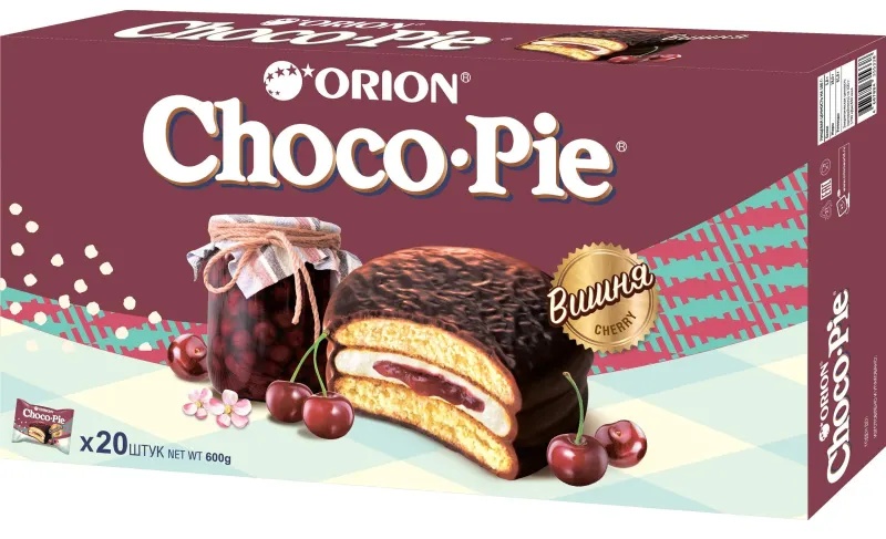 Пирожное Choco Pie Cherry вишня, 600г