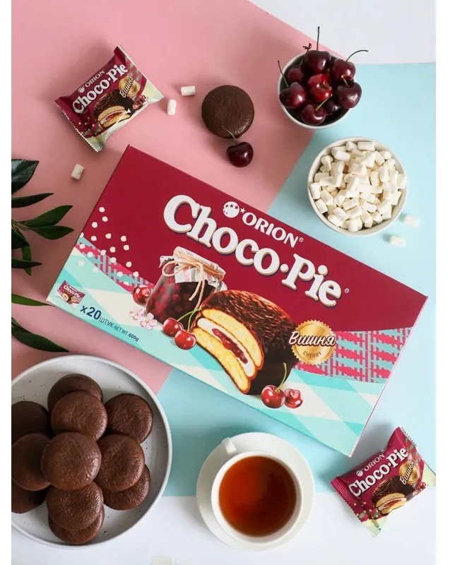 Пирожное Choco Pie Cherry вишня, 600г