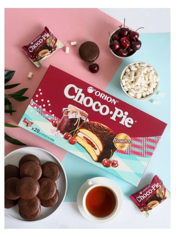 Пирожное Choco Pie Cherry вишня, 600г