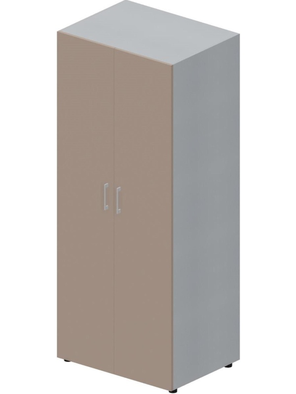 Шкаф S/P/A/A/A для одежды 80х60х195см Титан/Тортора OMHD860TITR
