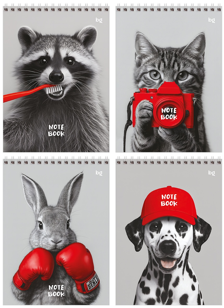 Блокнот А5 80л. на гребне BG 