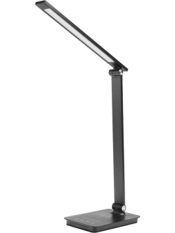 Светильник Ultraflash UF-834 C02 черн (Led настол, 8Вт, 5 ССТ, ночник, Зар)