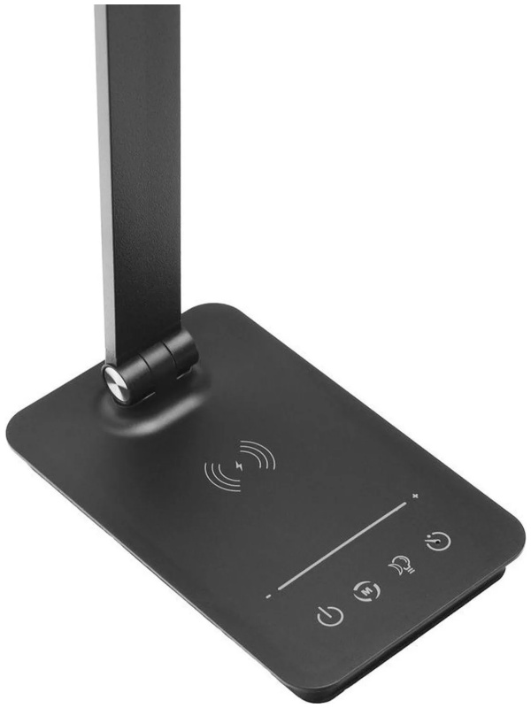 Светильник Ultraflash UF-834 C02 черн (Led настол, 8Вт, 5 ССТ, ночник, Зар)