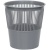 УЦЕНКА - Корзина для бумаг СТАММ, 09л, сетчатая, серая