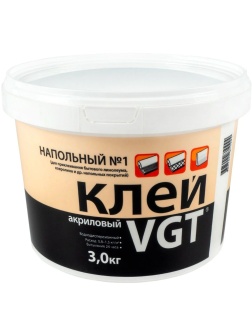 Клей для линолеума и ковровых покрытий VGT (ВГТ) №1 Эконом 3 кг (2821)