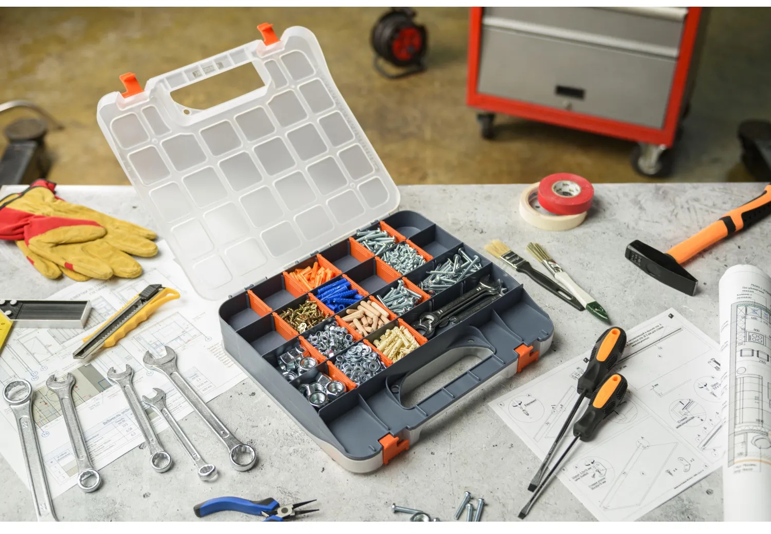 Органайзер Blocker  Expert 13 двухсторонний серо/оранж. BR383410026