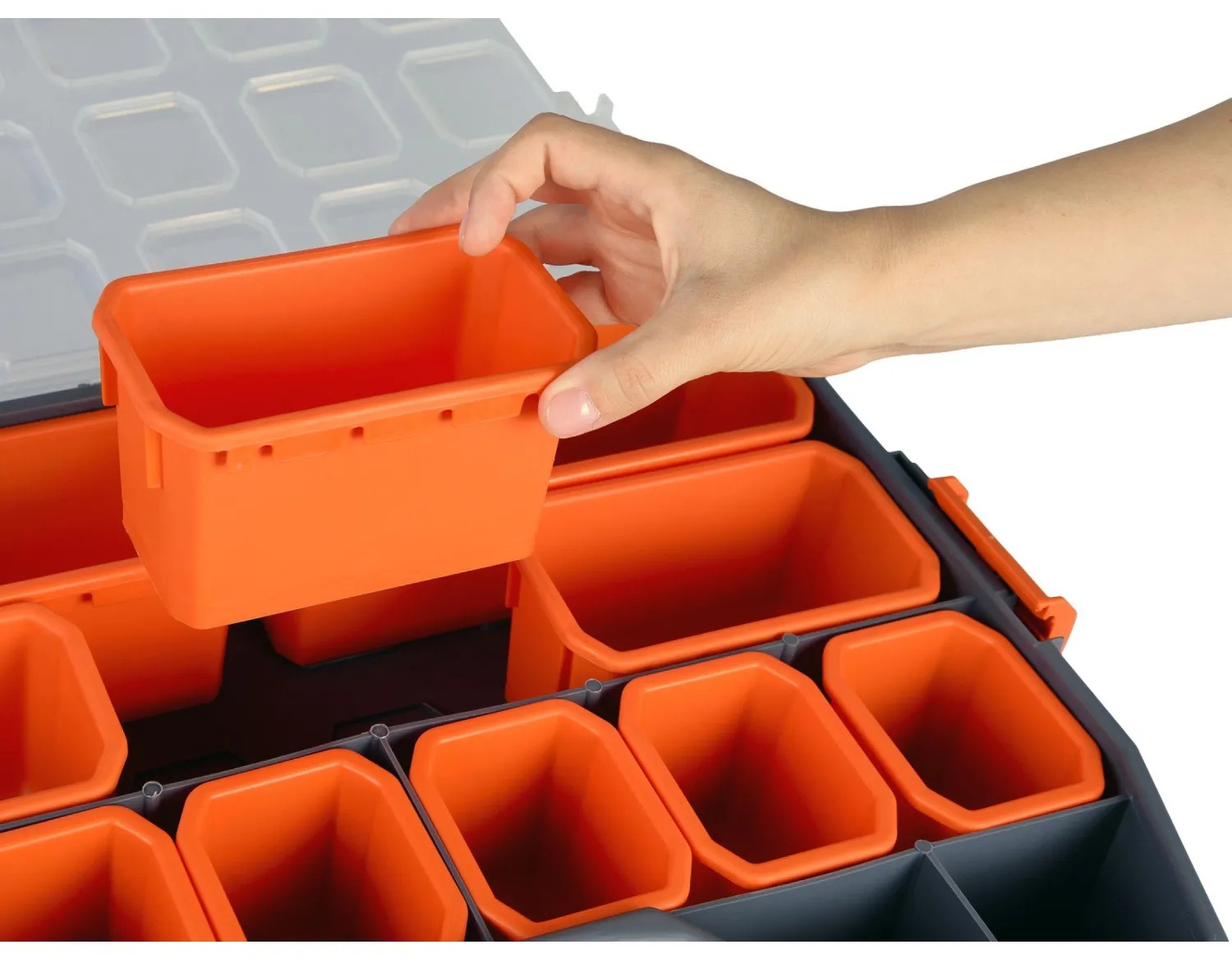 Органайзер Boombox 18/46 см серо-свинцовый/оранжевый BR3772СРСВЦОР