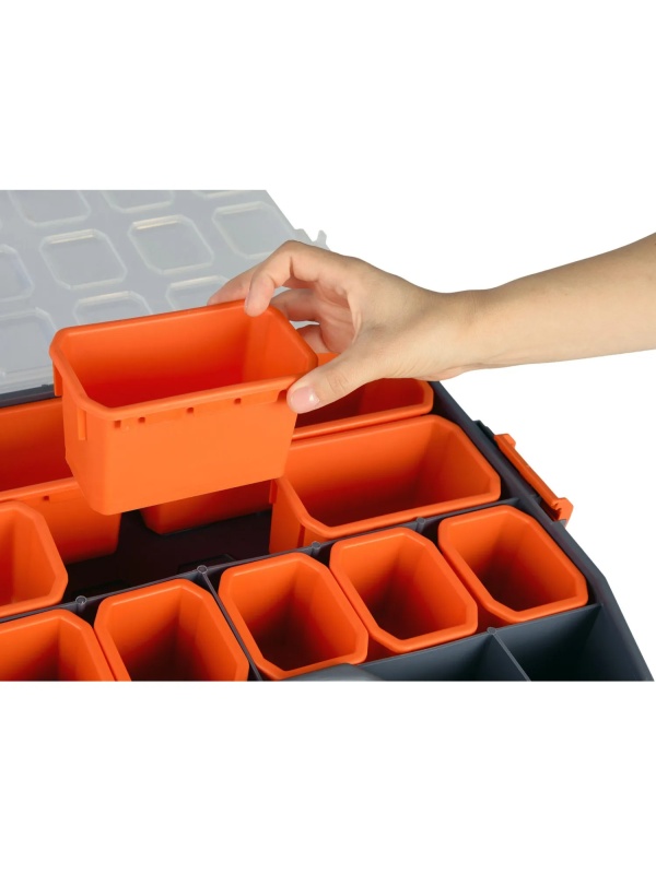 Органайзер Boombox 18/46 см серо-свинцовый/оранжевый BR3772СРСВЦОР