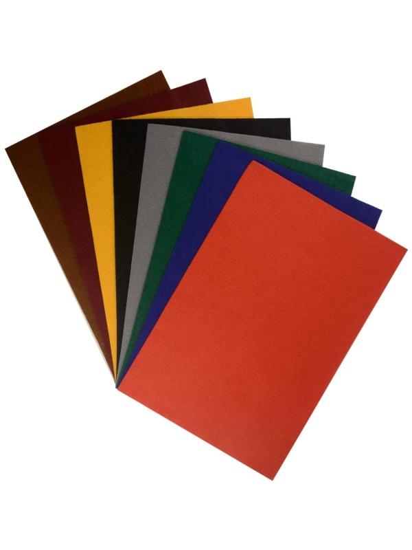 Набор Фетра для рукоделия БАЗОВЫЕ ЦВЕТА 180Г/М.КВ, 8Л.8ЦВ.,11-408-162