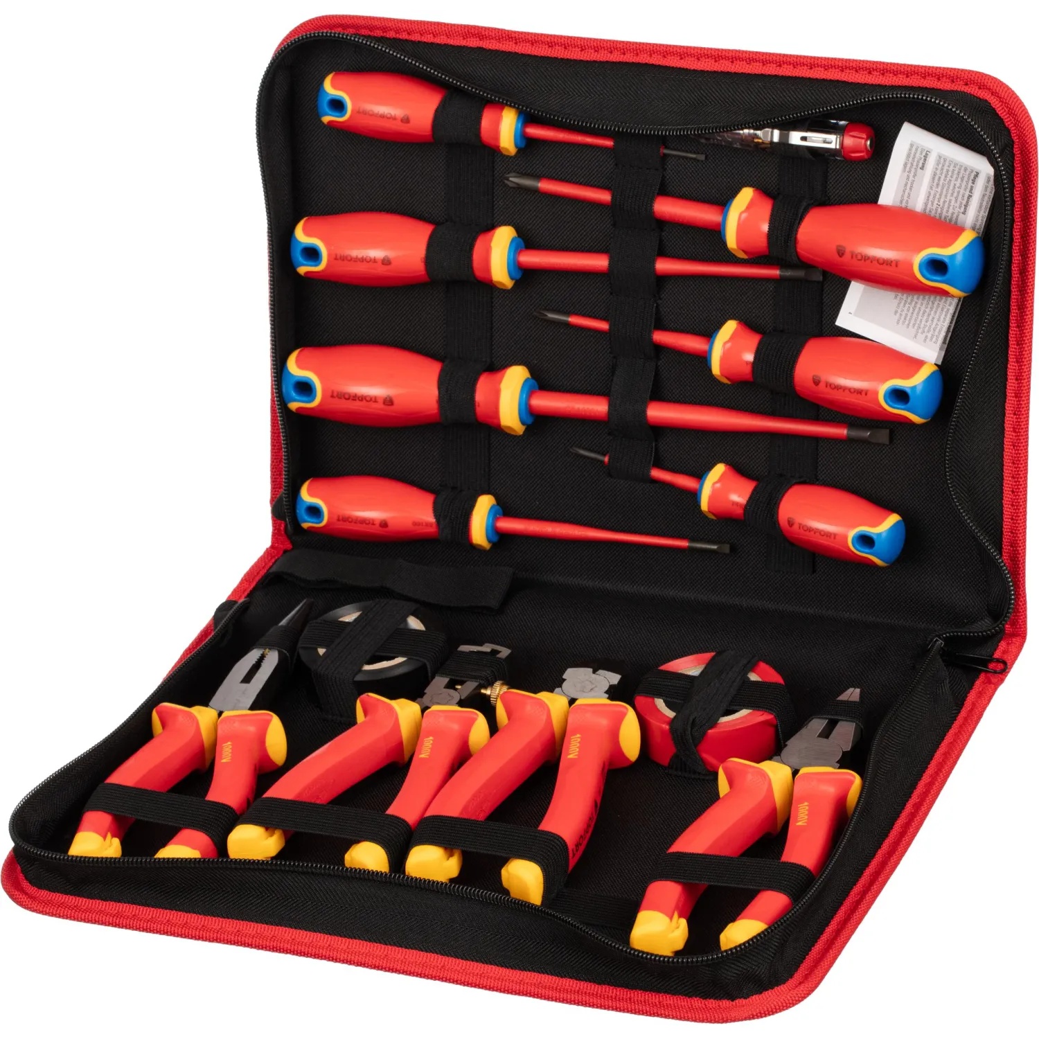 Набор диэлектрических инструментов Topfort 14 предметов (VDE 583114)