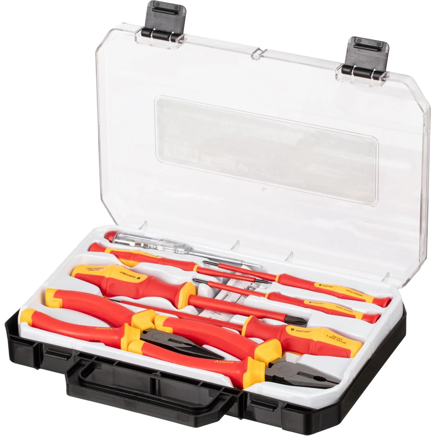 Набор диэлектрических инструментов Topfort 8 предметов (VDE 547608)