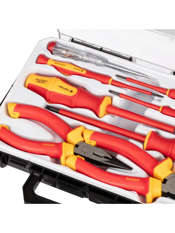 Набор диэлектрических инструментов Topfort 8 предметов (VDE 547608)