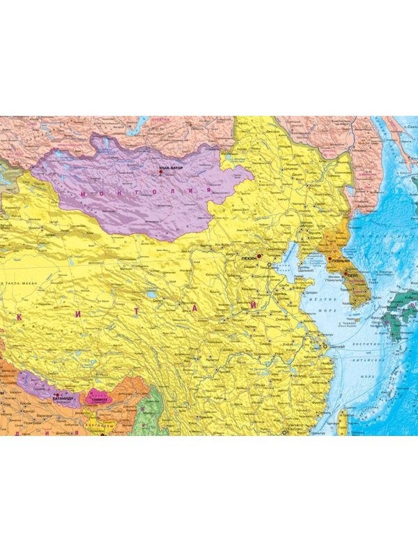 Карта настенная Евразия политическая 1.60х1.09м КН108