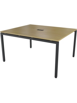 Стол MO_STEEL д/перег с подрозетником 11701 дуб св./антрацит Ш1200