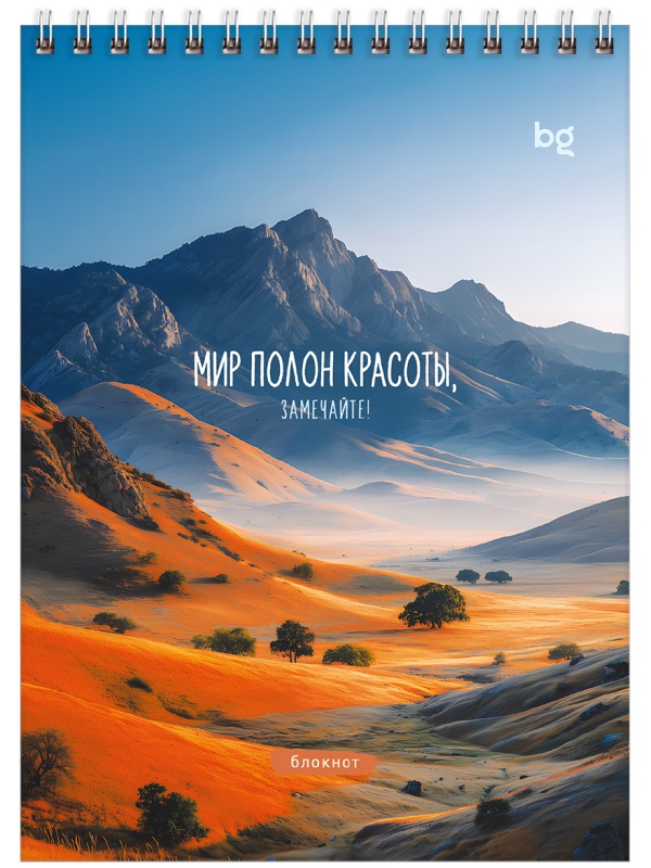 Блокнот А5 40л. на гребне BG 