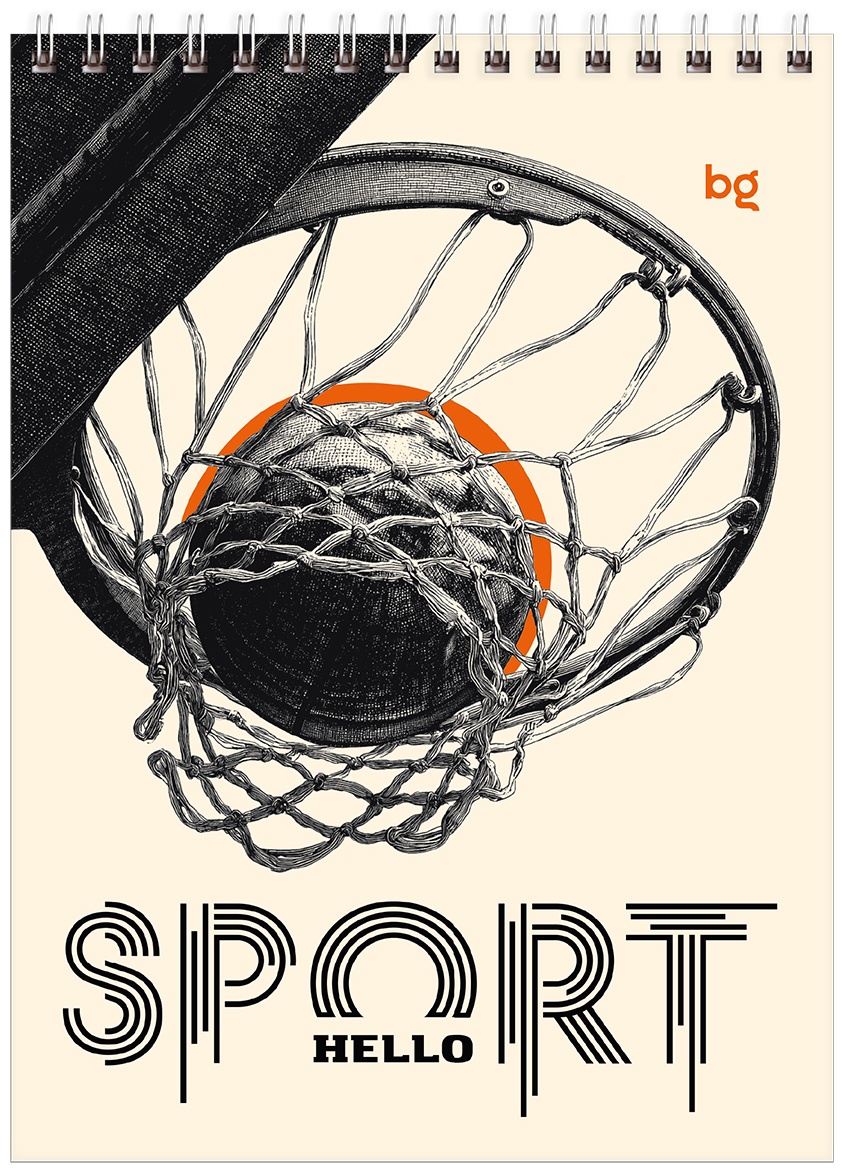 Блокнот А5 40л. на гребне BG 