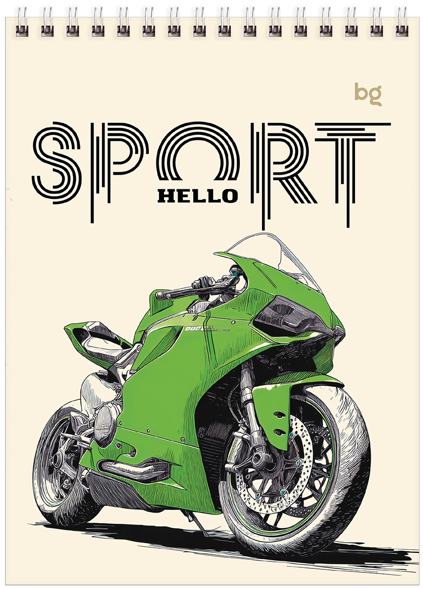 Блокнот А5 40л. на гребне BG 