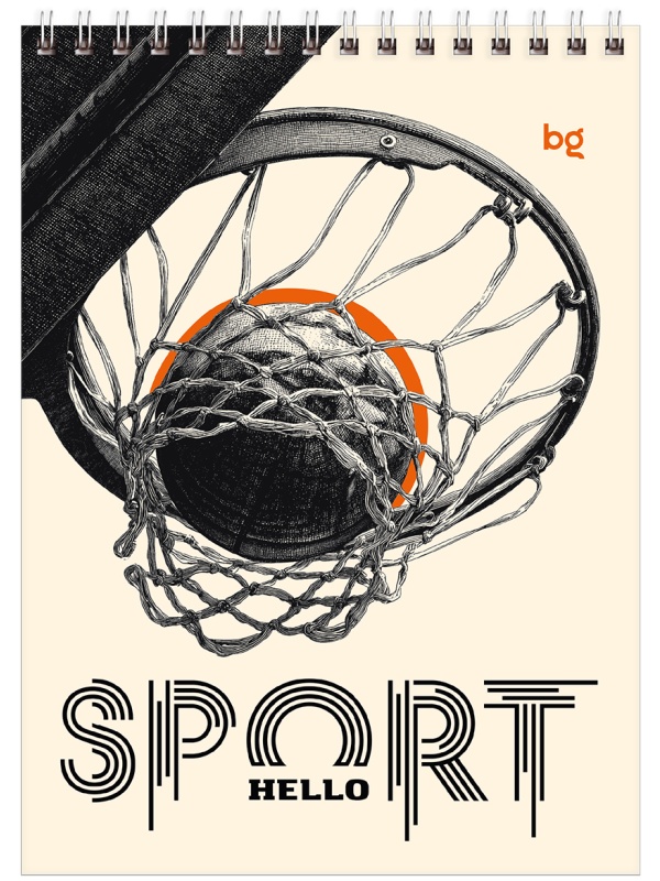 Блокнот А5 40л. на гребне BG 