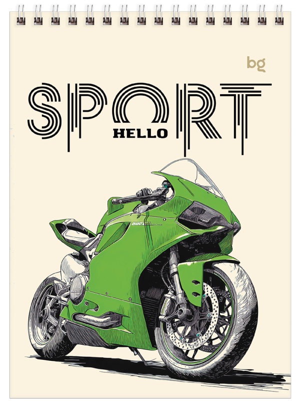 Блокнот А5 40л. на гребне BG 