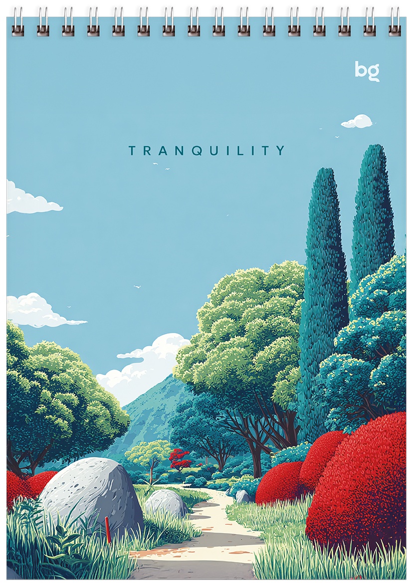 Блокнот А5 60л. на гребне BG 