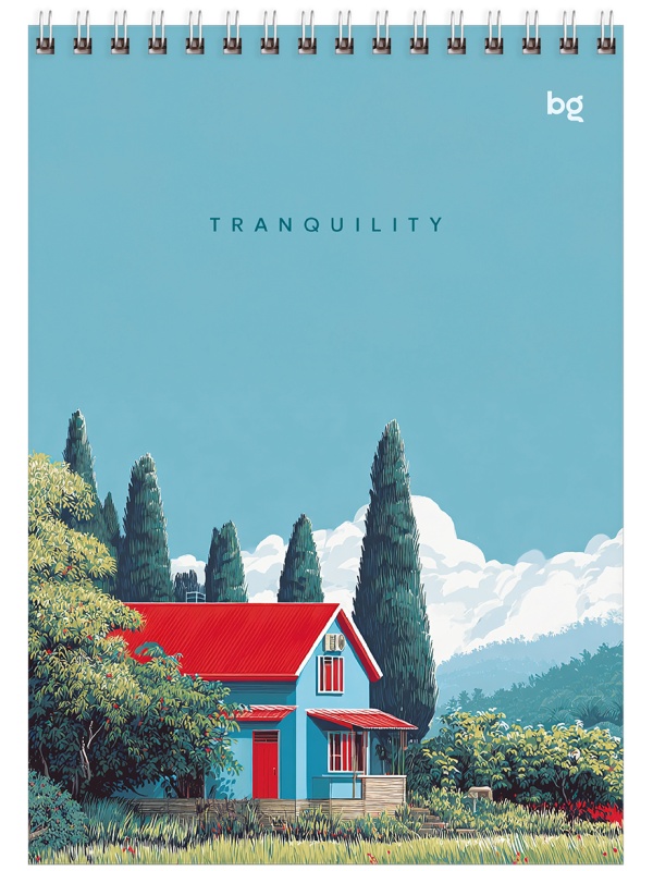 Блокнот А5 60л. на гребне BG 