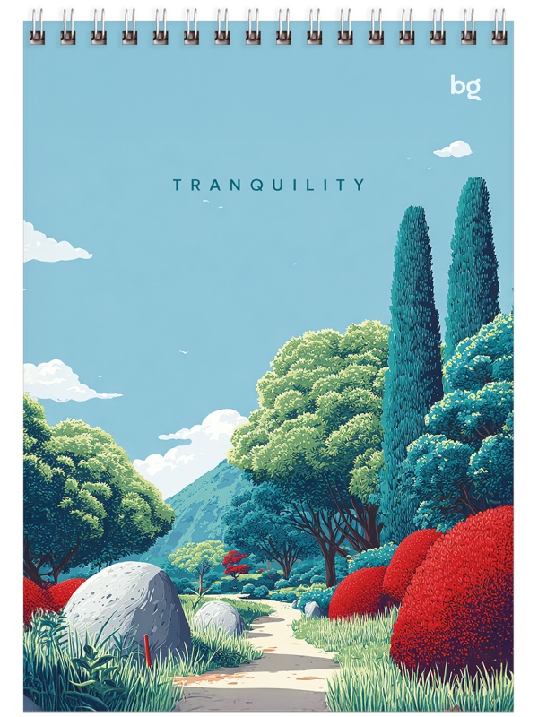 Блокнот А5 60л. на гребне BG 