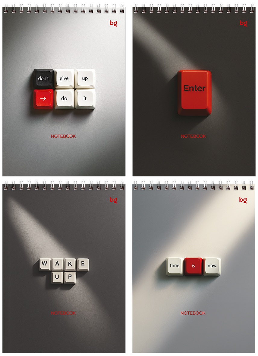 Блокнот А5 60л. на гребне BG 