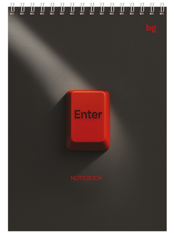 Блокнот А5 60л. на гребне BG 