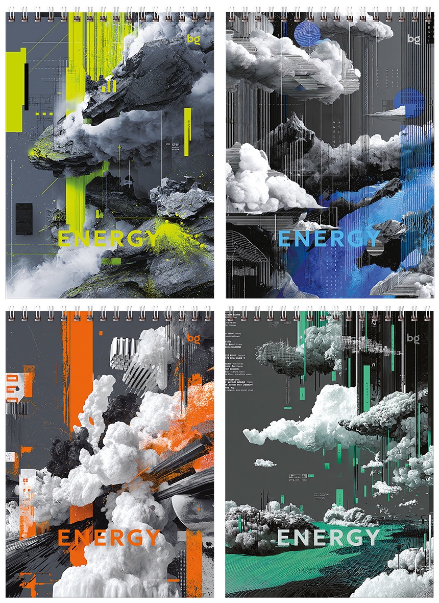 Блокнот А5 80л. на гребне BG 