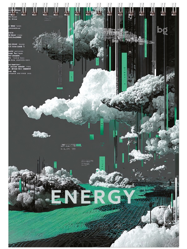 Блокнот А5 80л. на гребне BG 
