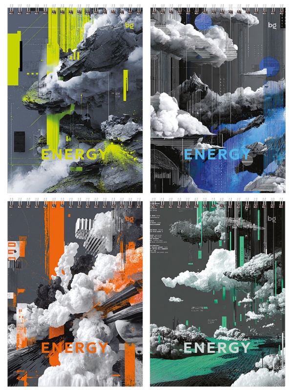 Блокнот А5 80л. на гребне BG 