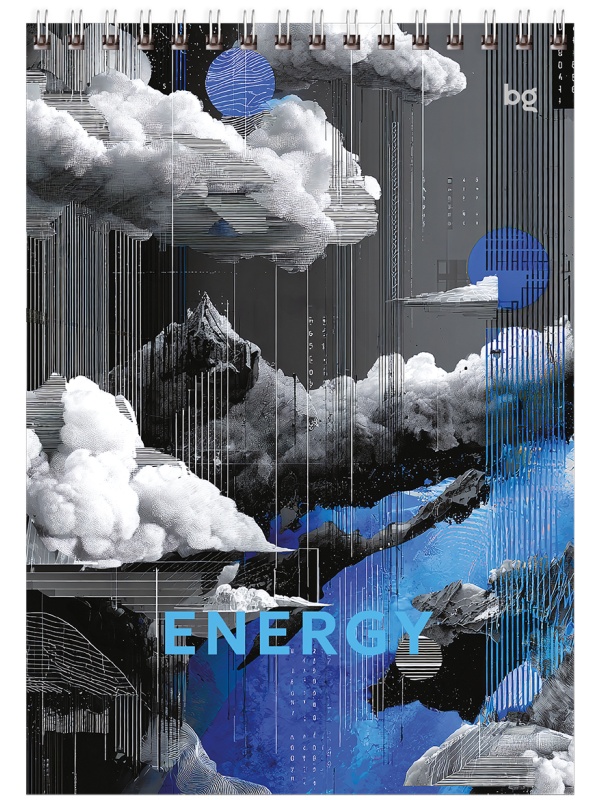 Блокнот А5 80л. на гребне BG 