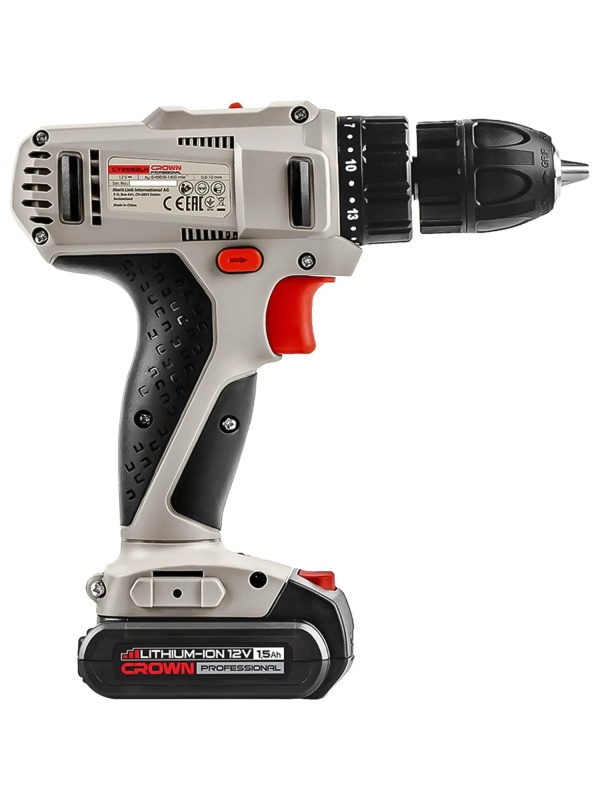 Дрель-шуруповерт аккумуляторная CROWN CT21052LH-1.5 BMC