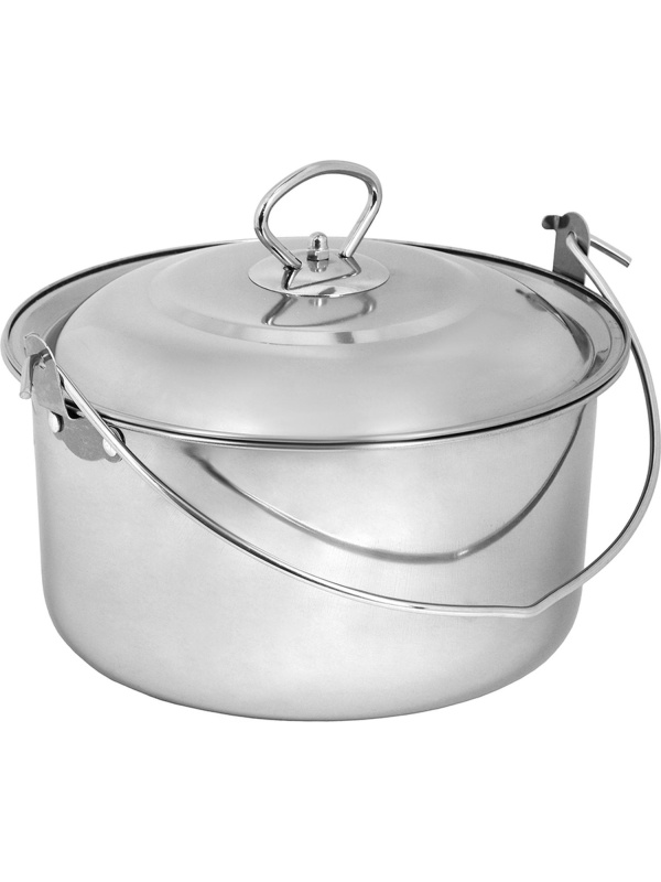 Котелок походный с крышкой, НЕРЖАВЕЮЩАЯ СТАЛЬ, 3 л, BOYSCOUT, 61161