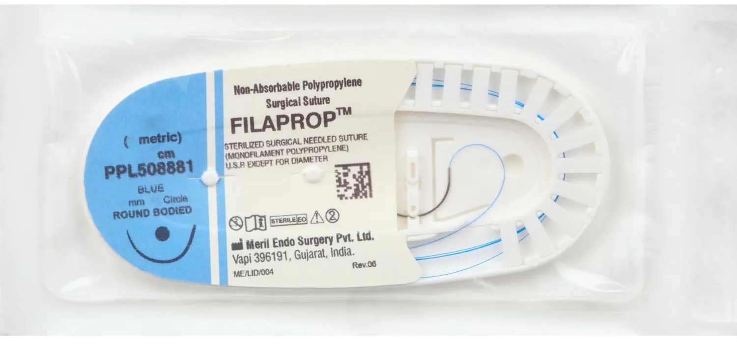 Шовный материал нить USP 3-0 (метрик 2)х75см синий, игла 22ммx1/2, 12шт/уп