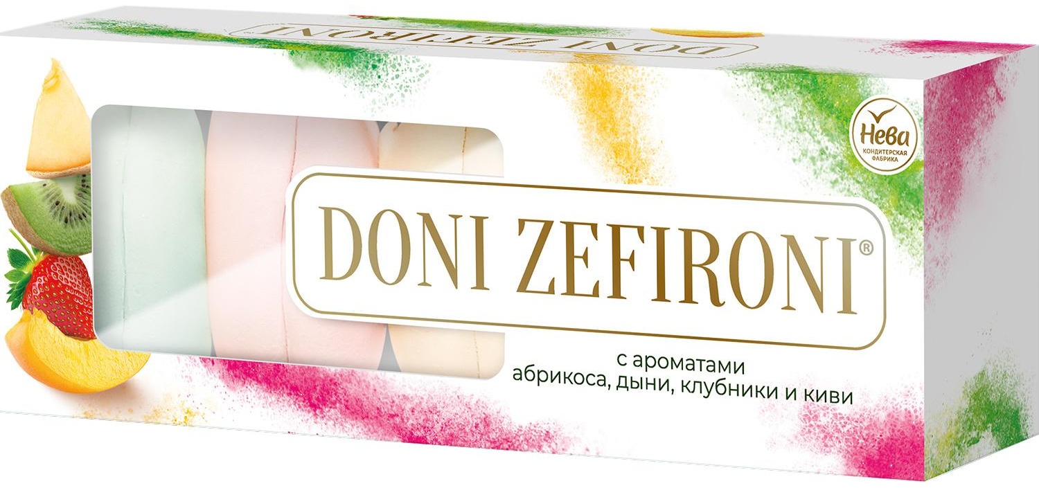 Зефир DONI ZEFIRONI Нева ароматизированный  ассорти , 210г