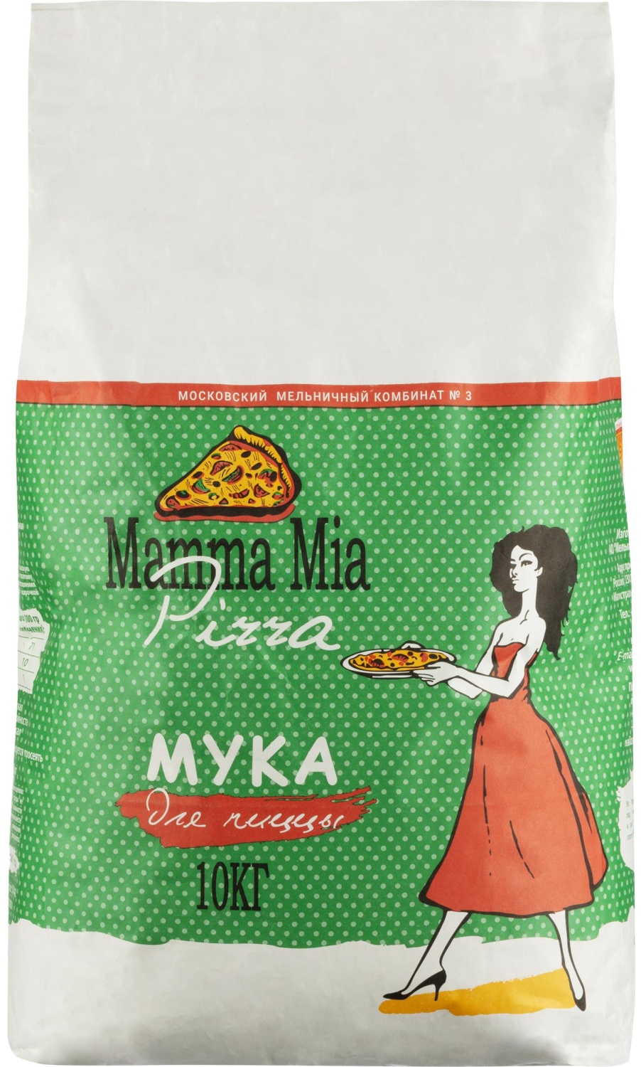 Мука Mamma Mia Pizza для пиццы высший сорт, 10кг