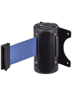 Столбик ограждения TEH_Настенный блок окрашенный с вытяж.лентой 2 м синий